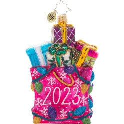 Christopher Radko Cr, No Time Like The Present 2023, 1021493, Radko^ Blown Glass