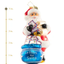 Christopher Radko Cr, Notes For Nick, 1020870, ^ Glass