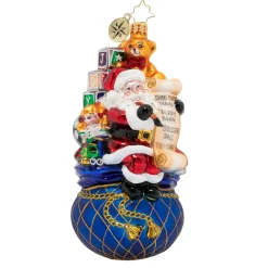 Christopher Radko Cr, One Last Check!, 1020154, ^ Santas