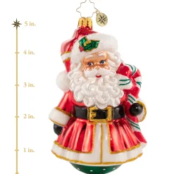 Christopher Radko Cr, Partial To Peppermint, 1020723, ^ Santas