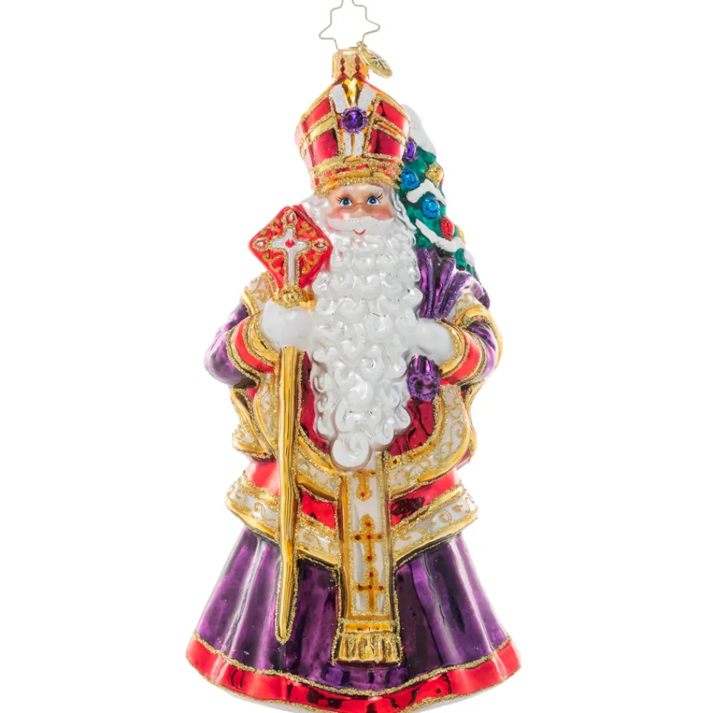 Christopher Radko Cr, Patron Saint Of Christmas, 1021069, Radko^ Blown Glass