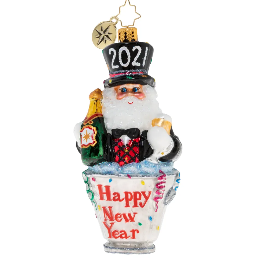 Christopher Radko Cr, Ready For Fun In 2021, 1020480, ^ Blown Glass