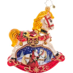 Christopher Radko Cr, Resplendent Rocking Horse, 1021139, ^ Christopher Radko