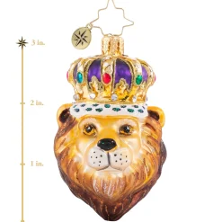 Christopher Radko Cr, Roaring Royalty, Gem, 1020654, ^ Blown Glass