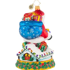 Christopher Radko Cr, Rumblings On The Rooftop, 1020896, ^ Blown Glass