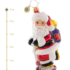 Christopher Radko Cr, Santa Gets To Scootin', 1020724, ^ Glass
