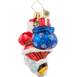 Christopher Radko Cr, Santa Saves The Date 2021, Gem, 1020637, ^ Glass