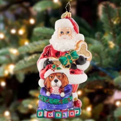 Christopher Radko Cr, Santa's Foster Friend, 1021324, Radko, Animals Adoption Centers^ Santas