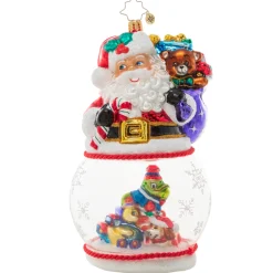 Christopher Radko Cr, Santa's Magic Snow Globe, 1021013, ^ Christopher Radko