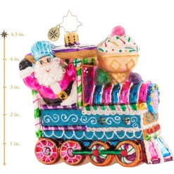 Christopher Radko Cr, Santa's Sugary Dream Machine, 1020621, ^ Santas