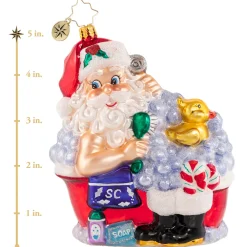 Christopher Radko Cr, Scrub-A-Dub In The Tub, 1020889, ^ Glass