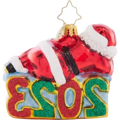 Christopher Radko Cr, Shining Bright Santa 2023 Gem, 1021418, Radko, Gem^ Christopher Radko