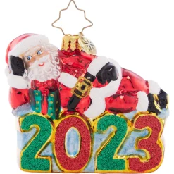 Christopher Radko Cr, Shining Bright Santa 2023 Gem, 1021418, Radko, Gem^ Santas