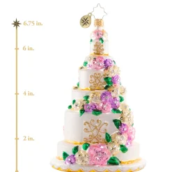 Christopher Radko Cr, Six-Tier Celebration, 1020789, ^ Glass