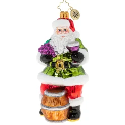 Christopher Radko Cr, Sommelier Santa, 1020528, ^ Santas