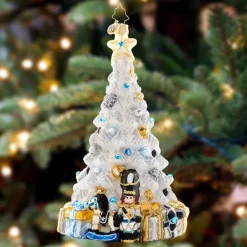 Christopher Radko Cr, Sparkling Winter Spruce, 1021645, Radko^ Nutcrackers/Smokers