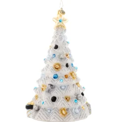 Christopher Radko Cr, Sparkling Winter Spruce, 1021645, Radko^ Nutcrackers/Smokers