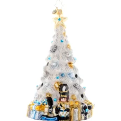 Christopher Radko Cr, Sparkling Winter Spruce, 1021645, Radko^ Nutcrackers/Smokers