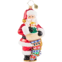 Christopher Radko Cr, Stocking Up On Christmas Cheer, 1020697, ^ Santas