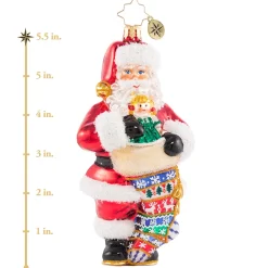 Christopher Radko Cr, Stocking Up On Christmas Cheer, 1020697, ^ Santas