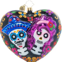 Christopher Radko Cr, Sugar Skull Sweethearts, 1021130, ^ Christopher Radko