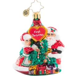 Christopher Radko Cr, The First Of Many Christmases, Gem, 1020650, ^ Glass