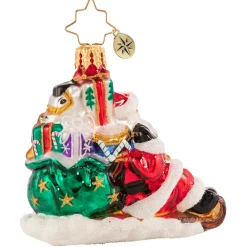 Christopher Radko Cr, Timely Toboggan Delivery! Gem, 1020636, ^ Santas