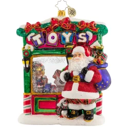 Christopher Radko Cr, Tip-Top Toy Shop, 1020893, ^ Glass