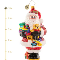 Christopher Radko Cr, Toys A-Plenty, 1020792, ^ Santas
