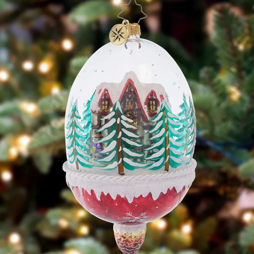 Christopher Radko Cr, Winter Cottage Hideaway, 1021568, Radko^ Glass