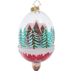 Christopher Radko Cr, Winter Cottage Hideaway, 1021568, Radko^ Glass