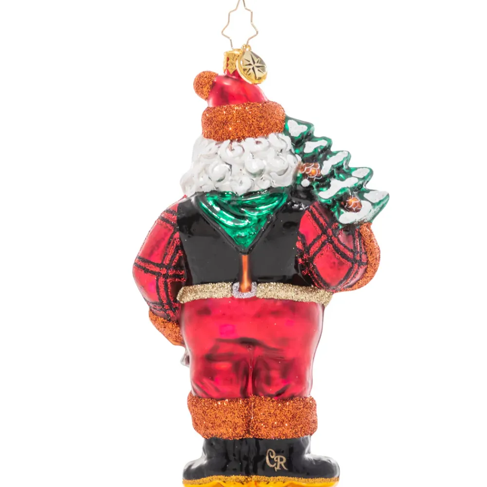 Christopher Radko Cr, Winter Woodsman Santa, 1021308, Radko^ Glass