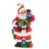 Christopher Radko Cr, With Garland & Grace Santa, 1020391, ^ Santas