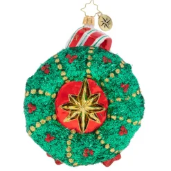 Christopher Radko Cr, Women Power Mrs. Claus Wreath, 1020046, ^ Blown Glass