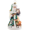 Christopher Radko Cr, Woodland Friends Santa, 1021481, Radko^ Glass