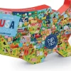 Fashion Usa Map Puzzle, 200-Piece Jigsaw Puzzle, 27001 Novelty