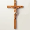 Fontanini Crucifix Woodtone, 0282, ^ Resin