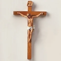 Discount Crucifix Woodtone, , 0250 Religious