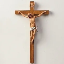 Fontanini Crucifix Woodtone, , 0251^ Resin
