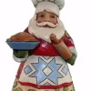 Enesco Culinary Cooking Santa Christmas Ornament^ Resin