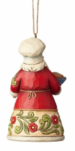 Enesco Culinary Cooking Santa Christmas Ornament^ Resin