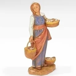 Clearance Dahlia, Villager Nativity Figure, Fontanini 5"