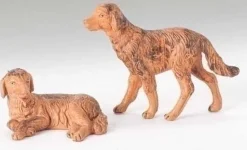 Shop Dog Figurines Set Of 2 5", , 54028 5"