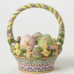 Enesco Easter Basket W/3 Eggs 12Th Annual^ Easter