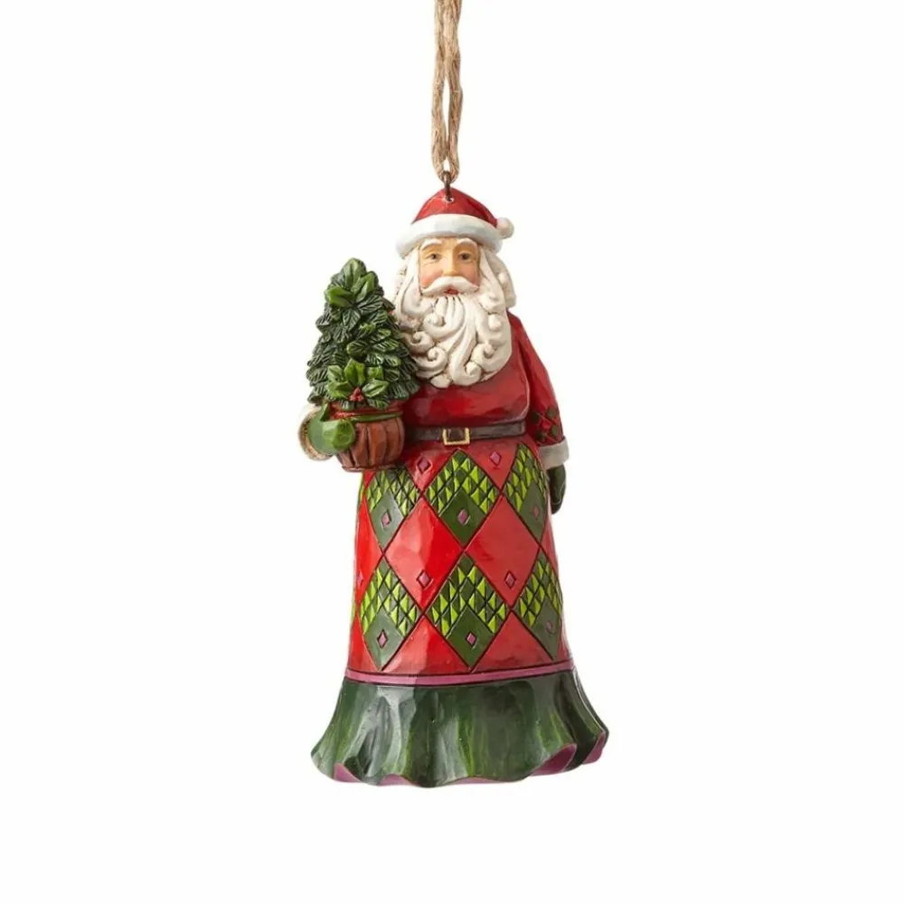 Shop Evergreen Santa Ornament Jim Shore