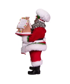 Kurt S Adler Fabriche™ African American Gingerbread Chef Santa, Fa0143, Kurt Adler^ Santas