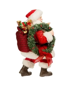 Kurt S Adler Fabriche™ Santa With Wreath And Lantern, Fa1067^ Santas