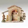 Fontanini Farmhouse With Led Lights, 5", , 55601^ Resin