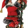 Department 56 Festive Flair Santa, 6005279, Possible Dreams^ Clothtique/Fabriche Santas