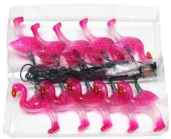 Cheap Flamingo Novelty Light Set 10/ Light Plastic 10 Light